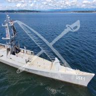 NOMARS program demonstrator vessel USX-1 Defiant during testing in Puget Sound, Washington.
